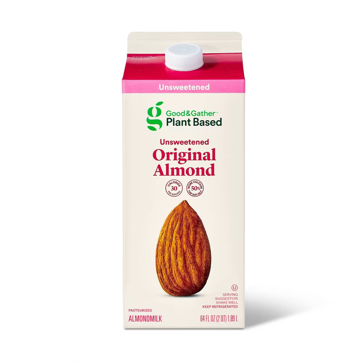 Plant Based Unsweetened Original Almond Milk -  0.5gal - Good & Gather™ | Target