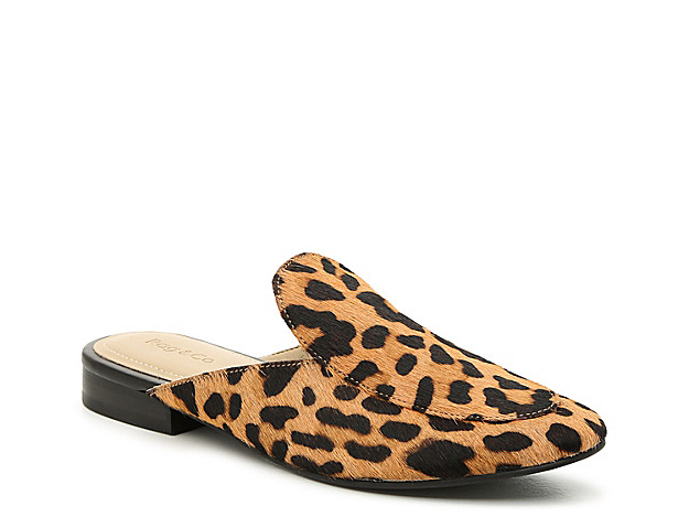 Rag & Co Marla Mule -Brown/Black Leopard Print Calf Hair - Women's - Brown/Black Leopard Print Calf Hair | DSW