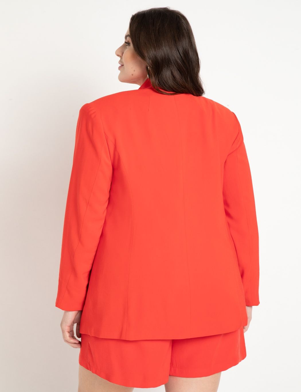 Long Double Breasted Blazer | Women's Plus Size Coats + Jackets | ELOQUII | Eloquii
