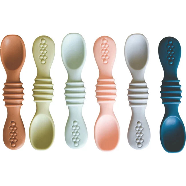 Simka Rose | Baby Spoon Set of 6, Multicolor | Maisonette | Maisonette
