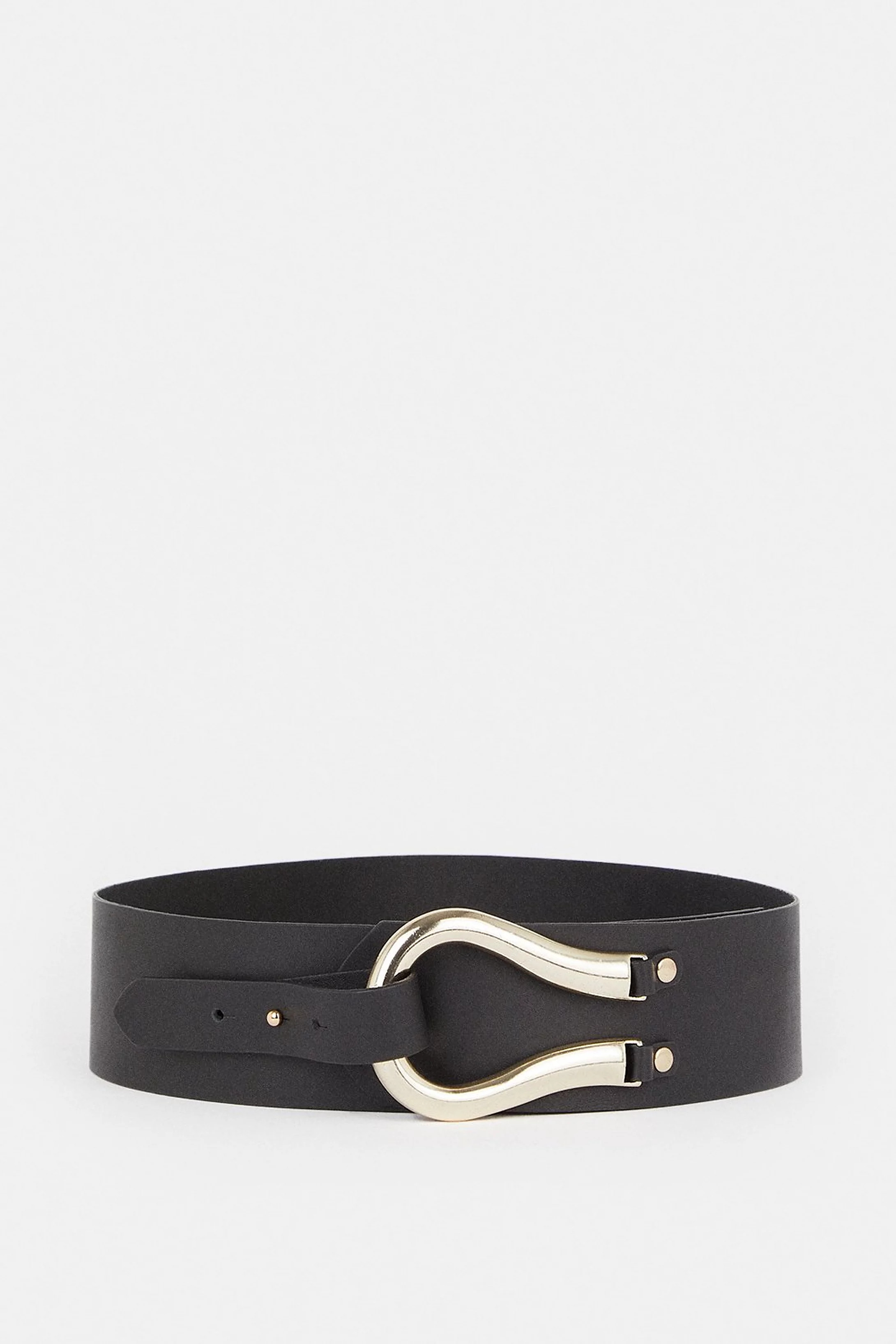Leather Hardware Detail Waist Belt | Karen Millen US