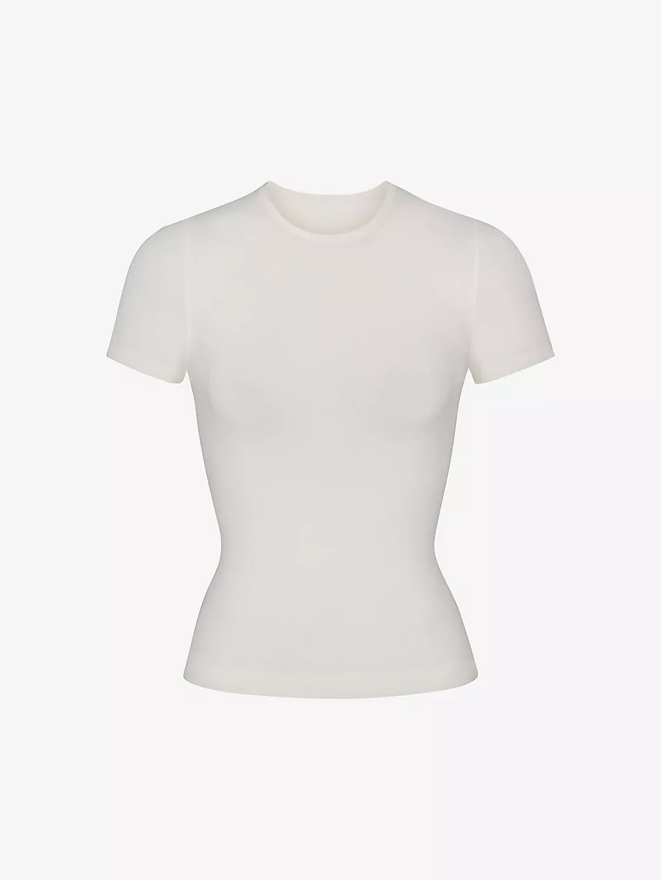 Smoothing slim-fit stretch-woven T-shirt | Selfridges