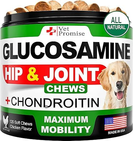 Glucosamine for Dogs - Hip and Joint Supplement for Dogs - Glucosamine Chondroitin for Dogs - Dog... | Amazon (US)