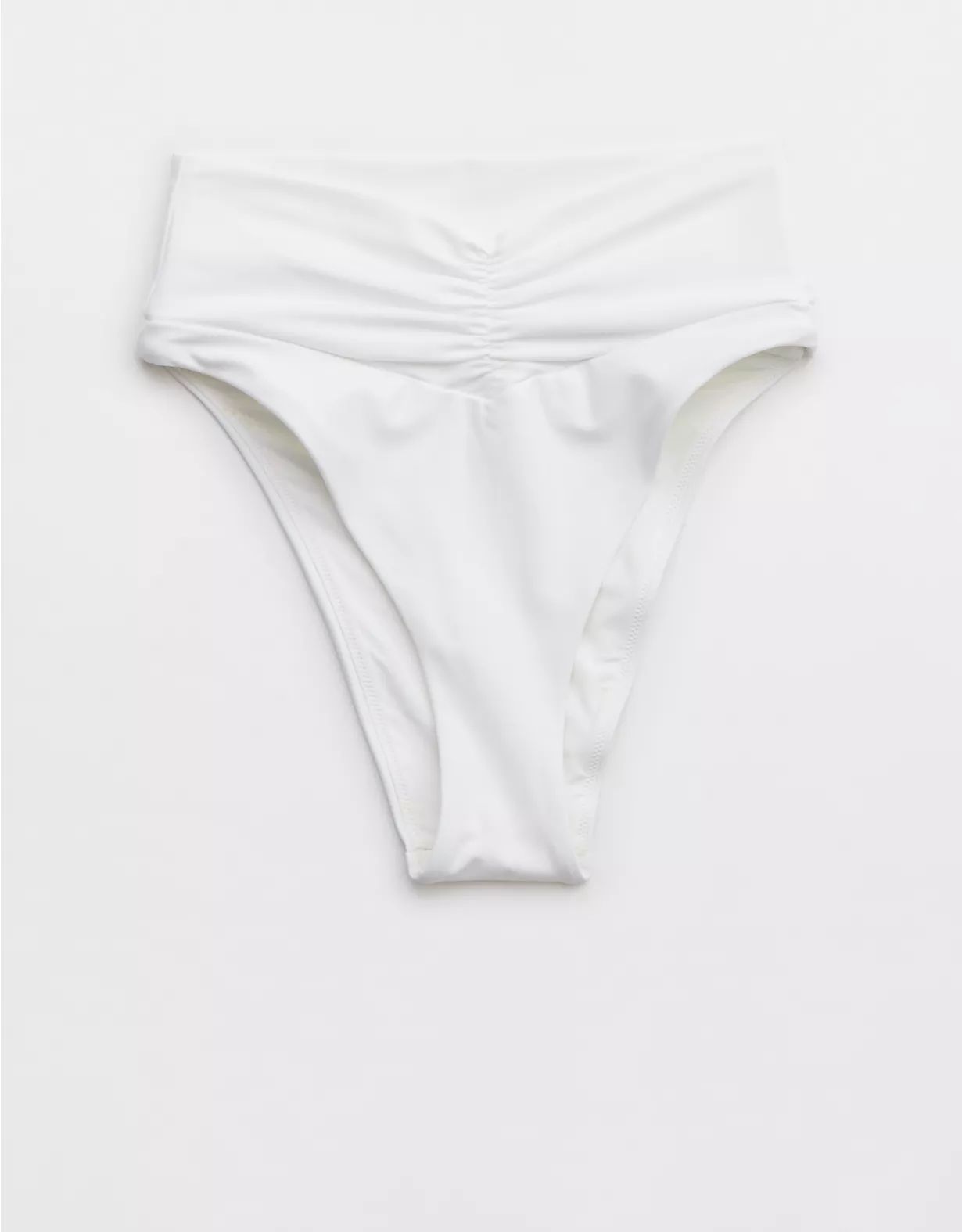 Aerie Ruched High Cut Cheeky Bikini Bottom | Aerie