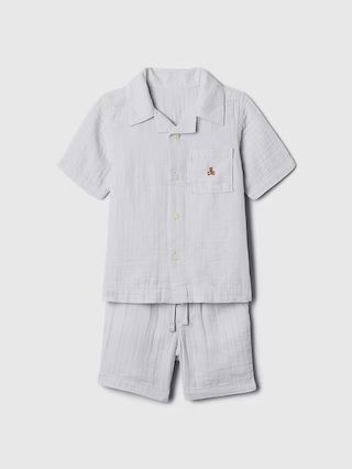 babyGap Crinkle Gauze Outfit Set | Gap (US)