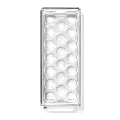 OXO Plastic Egg Bin with Removable Tray White: Refrigerator Egg Organizer & Storage Container, Ha... | Target