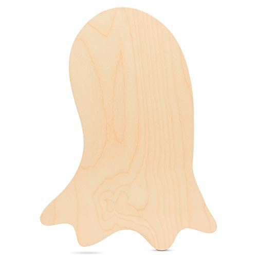 Large Wooden Ghost Shapes 16 x 11.5 Inch, Bag of 2 Unfinished Wood Ghost Cutouts, Baltic Birch Halloween Ghost Cutouts for DIY'ers & Crafters by Woodpeckers | Amazon (US)