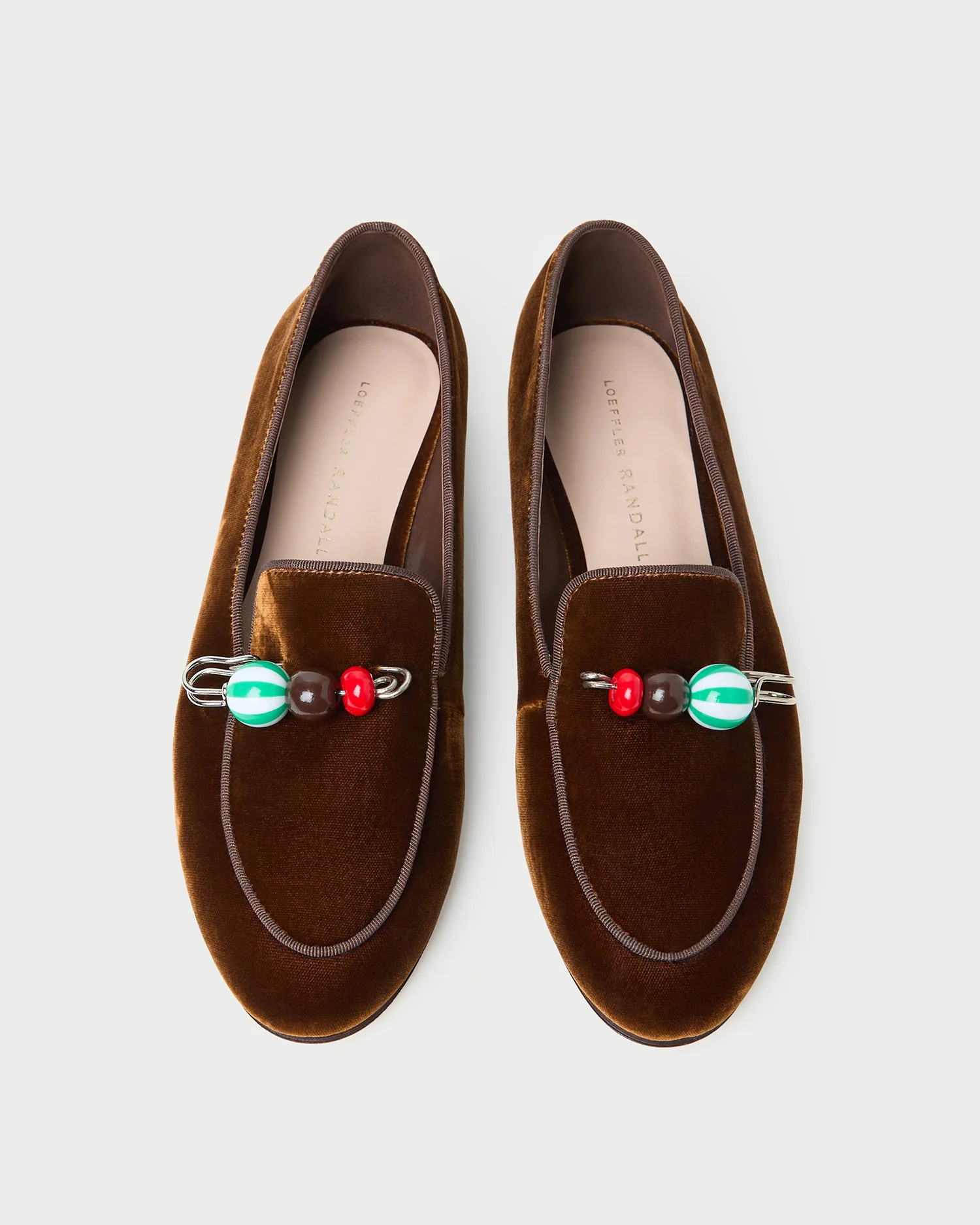 Vale Dark Brown Velvet Loafer | Loeffler Randall