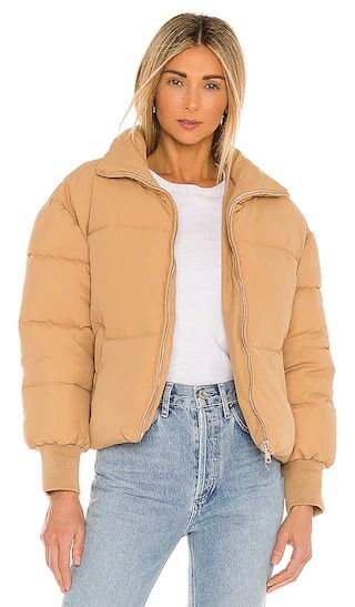 Jillian Puffer Jacket in Nude | Revolve Clothing (Global)