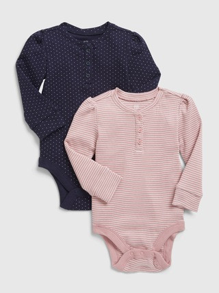 Baby Henley Bodysuit (2-Pack) | Gap (US)