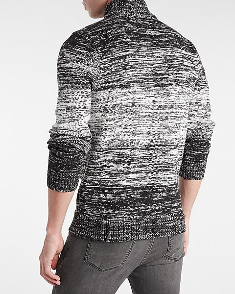 Marled Color Block Turtleneck Sweater | Express