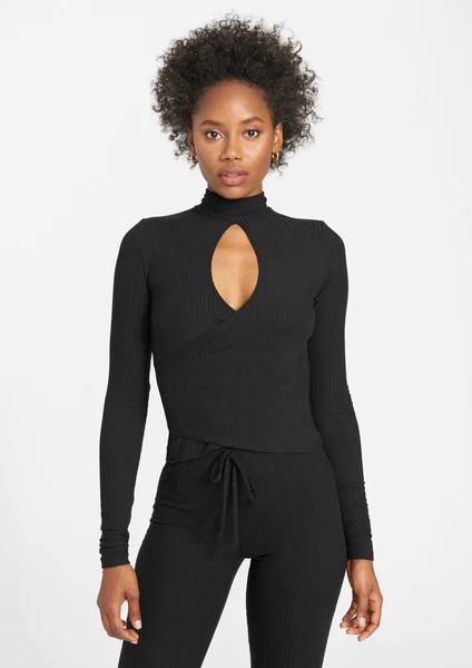 Tall Rib Knit Long Sleeve Cropped Top | Branded Online- Alloy Apparel