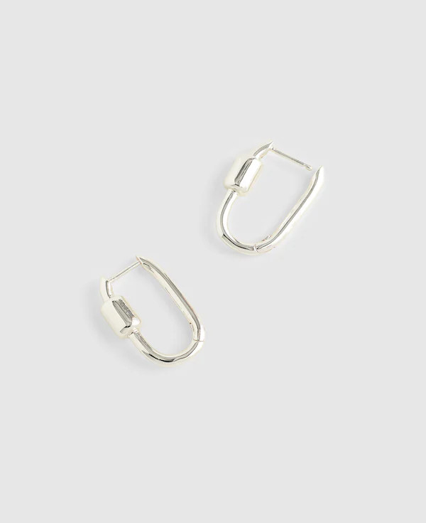 Carabiner Hoop Earrings | Madewell