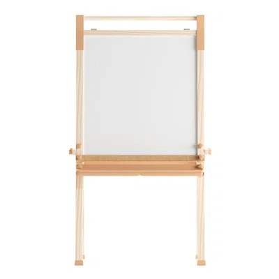 Bright Beginnings Commercial Wooden Standing Art Easel with Chalkboard & Dry Erase Board | Wayfair North America