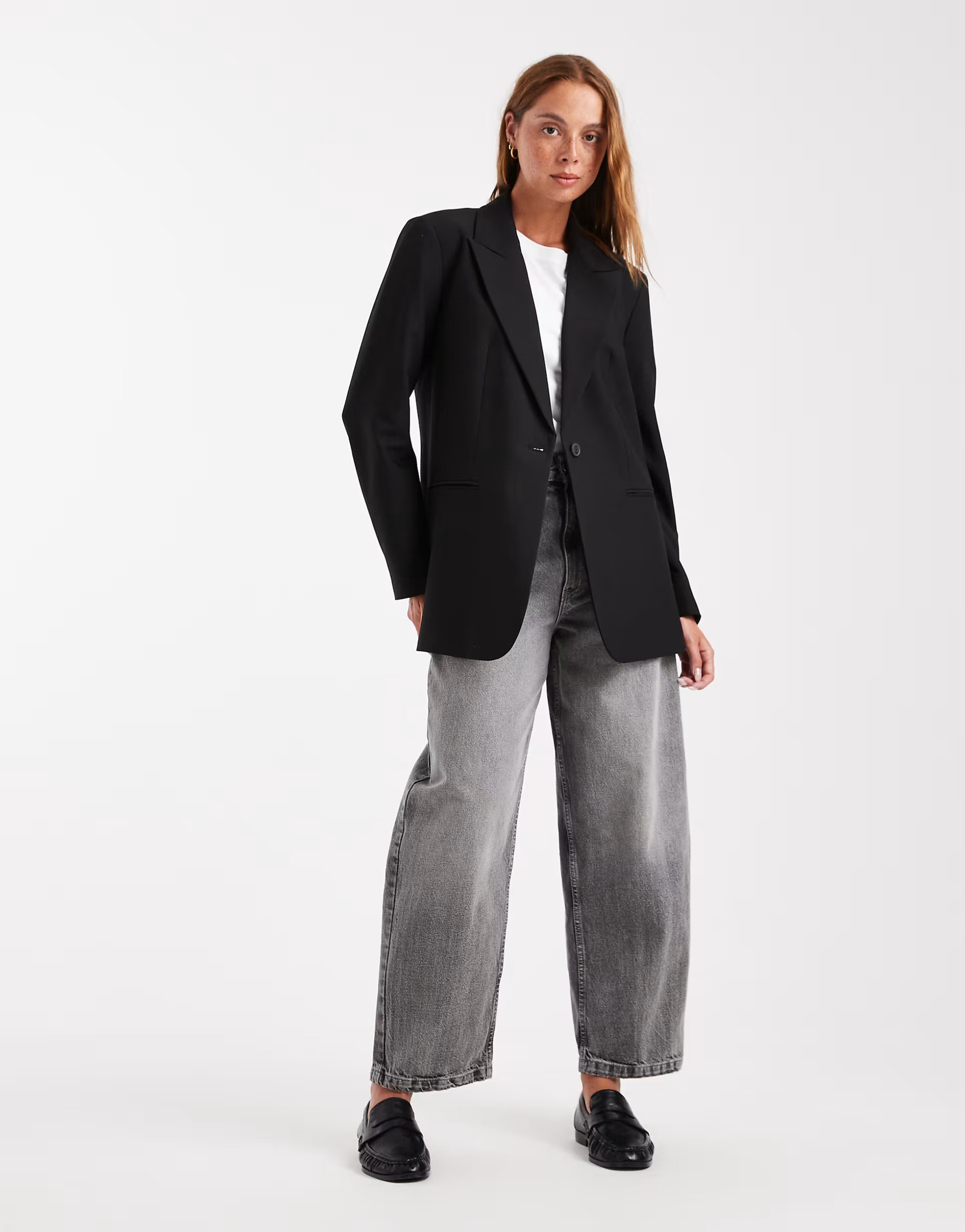 ASOS DESIGN Tailored relaxed blazer in black | ASOS (Global)