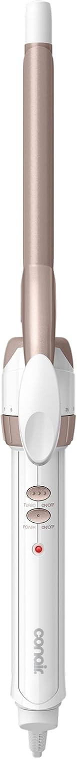 Conair Curling Iron, Double Ceramic, 1/2-in. Barrel, White/Rose Gold | Amazon (US)
