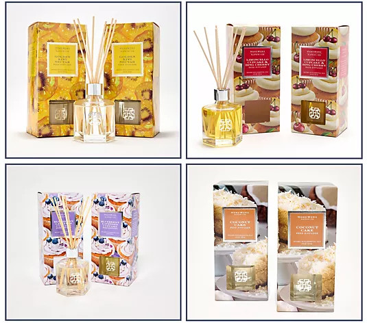 HomeWorx by Slatkin + Co. Set of 2 Sweet Escape Reed Diffusers - QVC.com | QVC