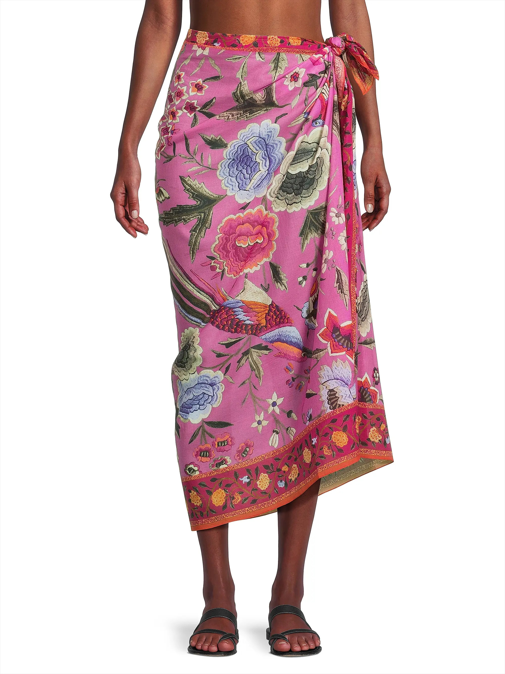 Jessie Floral Cotton Pareo | Saks Fifth Avenue