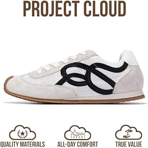 Project Cloud Womens Shoes with Memory Foam Insole Trendy Sneakers for Women - Lightweight & Non-... | Amazon (US)