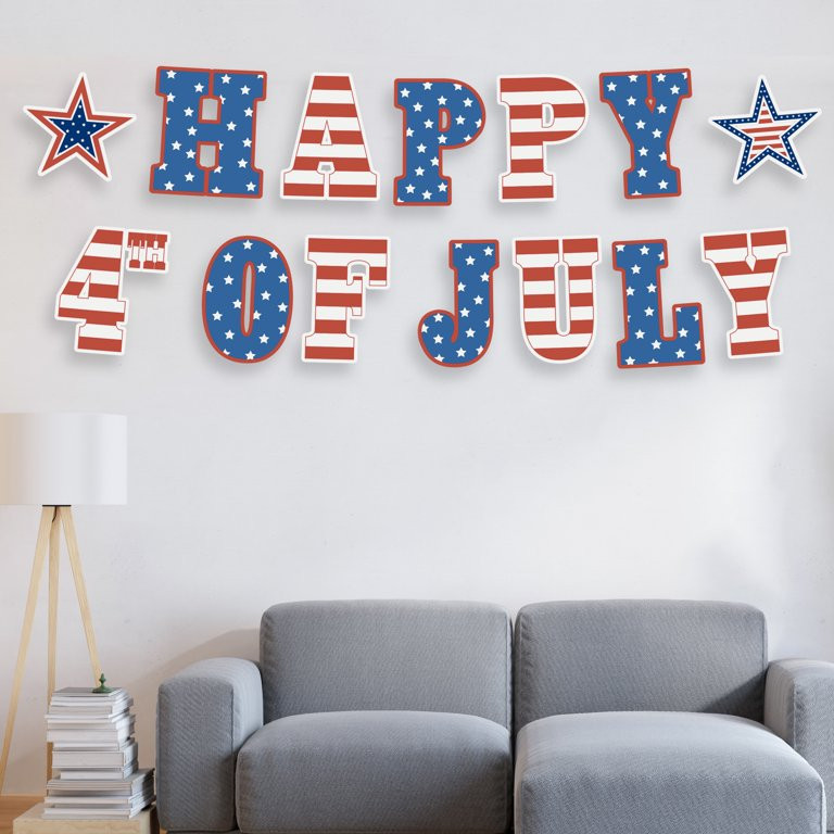 Way To Celebrate Happy 4th of July Yard Sign with Stakes, Outdoor Lawn Decorations - Walmart.com | Walmart (US)