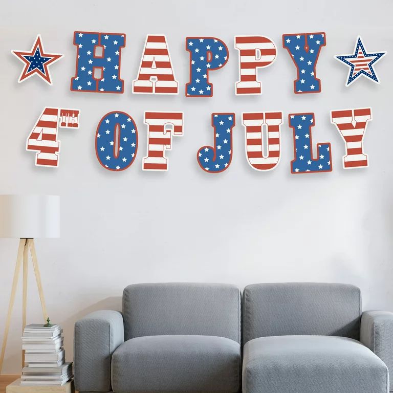 Way To Celebrate Happy 4th of July Yard Sign with Stakes, Outdoor Lawn Decorations - Walmart.com | Walmart (US)