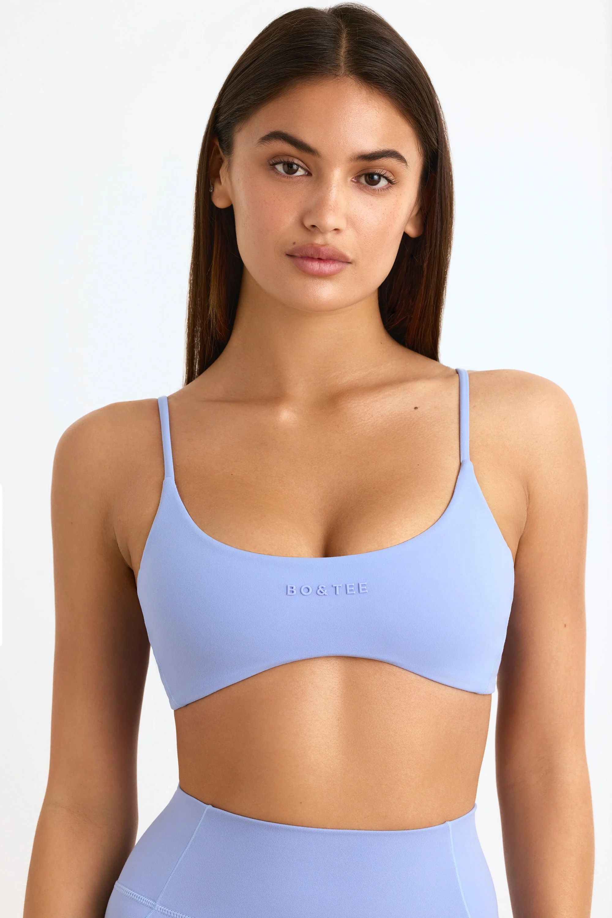 Soft Active Sports Bra in Lavender Blue | Oh Polly