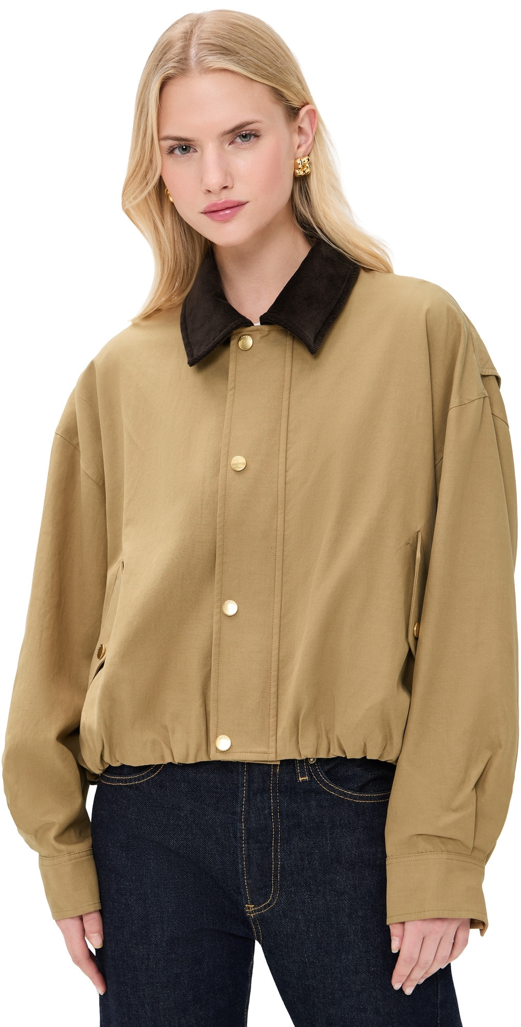 FRAME The Bubble Jacket Camel M | Shopbop