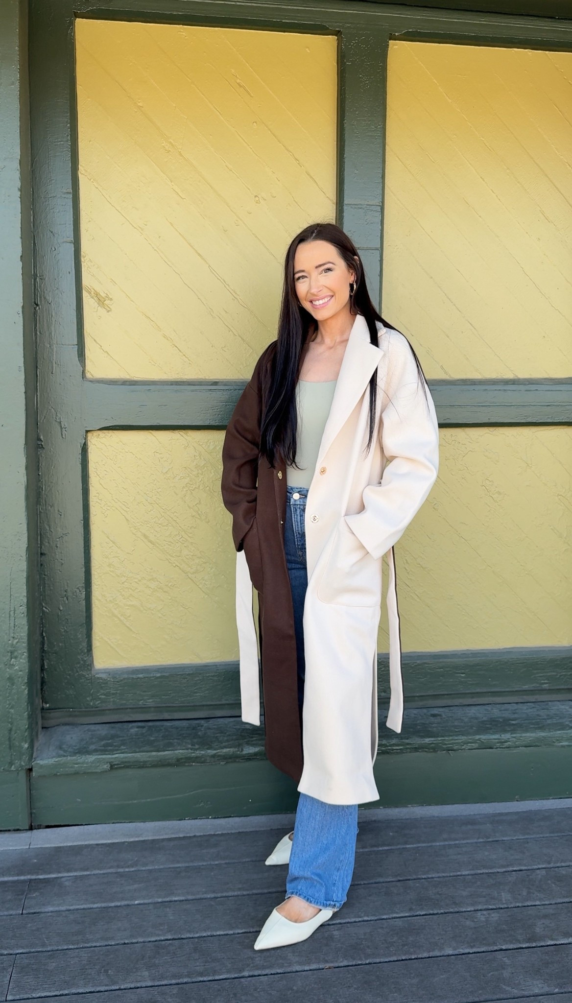 Ootd for day out with family! The coat is super cozy and chic, jeans are my new go to and my bodysuit is skims which I swear by!! So flattering. 

#LTKSaleAlert #LTKPetite #LTKFindsUnder100