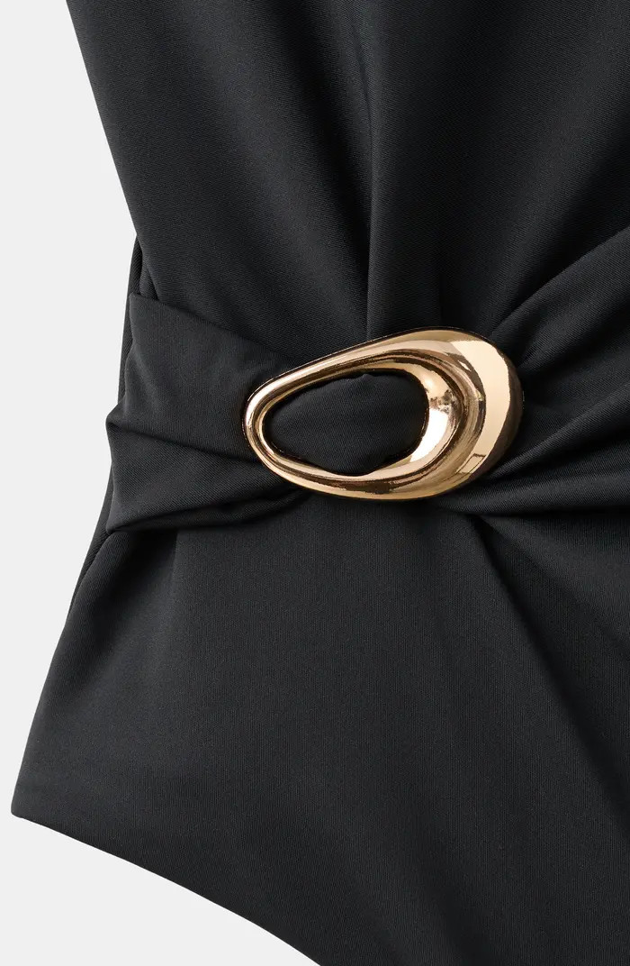 Asymmetric Open Back O-Ring One-Piece Swimsuit | Nordstrom