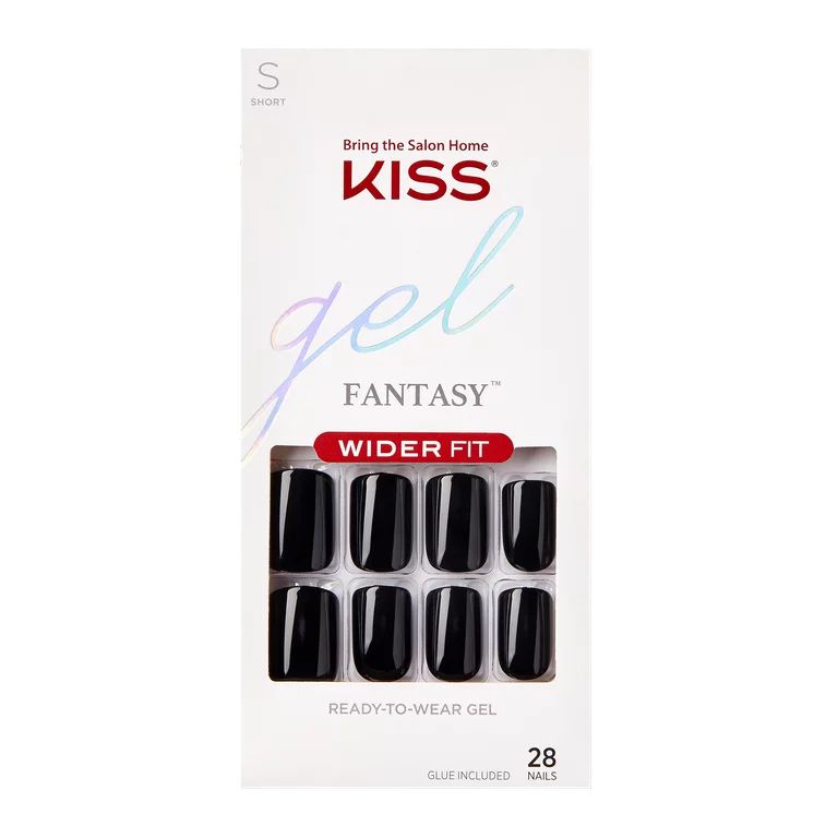 KISS Gel Fantasy Ready-to-Wear Fake Nails, Just Right, 28 Count | Walmart (US)