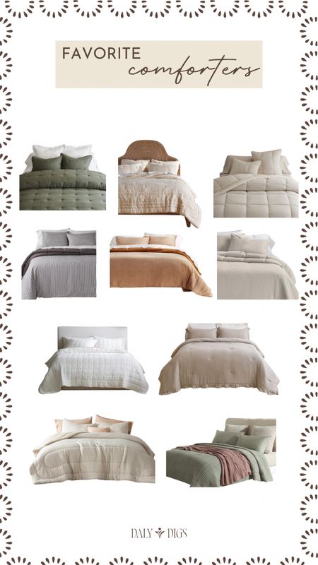Some of my favorite comforters, at every price point. 

#LTKhome