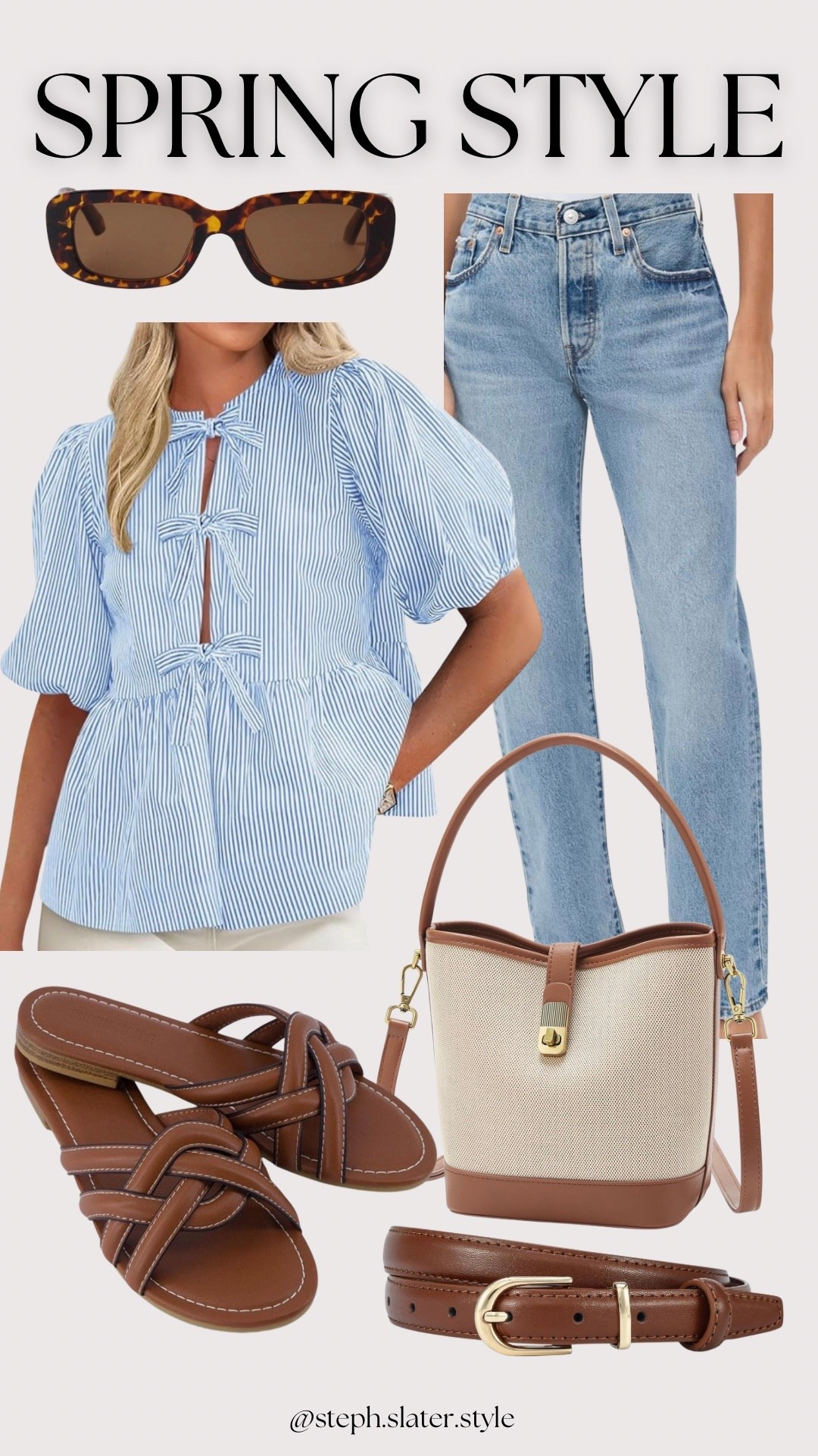 Spring style that’s simple and cute 🌸💙

#LTKootd #LTKOver40 #LTKSeasonal