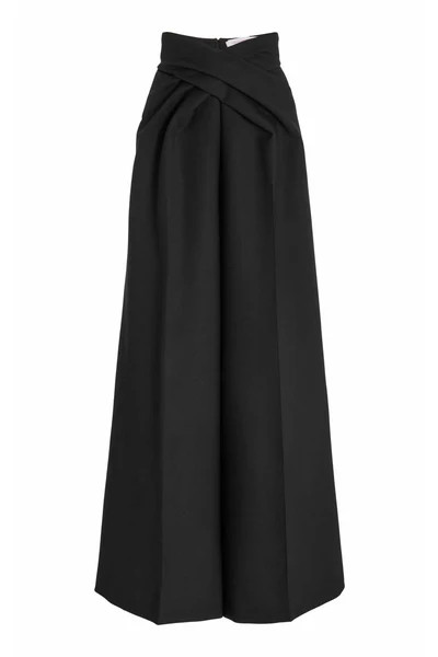 Crossover Wool-Blend Wide-Leg Pant | Belinda International - NOT LIVE