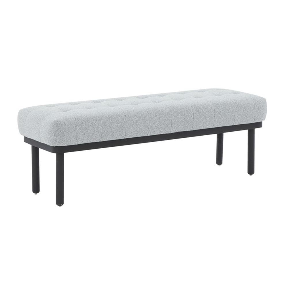 Tov Furniture Olivia Grey Boucle Bench | Amazon (US)