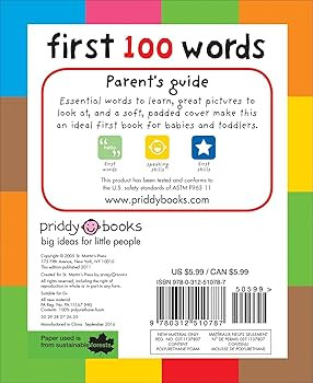 First 100 Words: A Padded Board Book | Amazon (US)