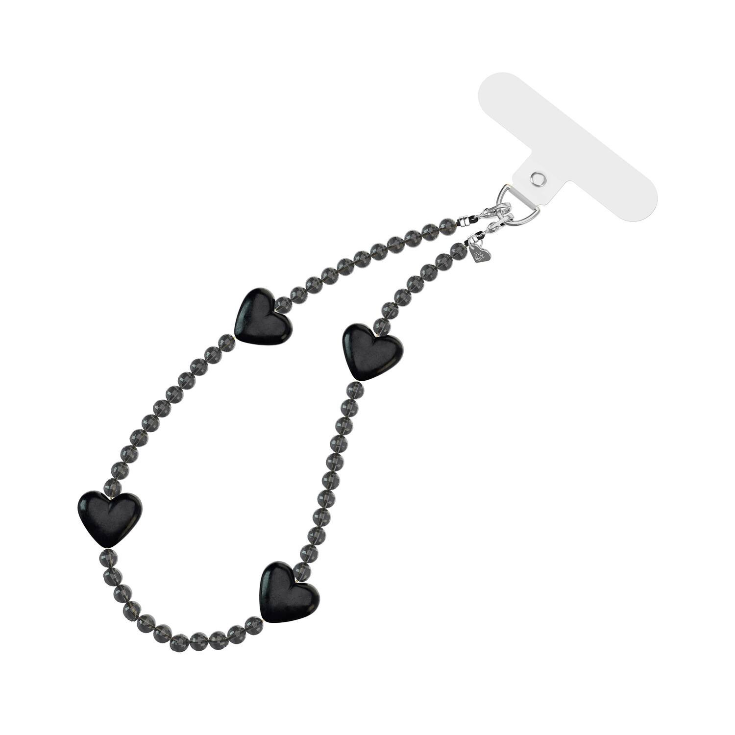 VELVET CAVIAR - Phone Charm Wristlet - Black Heart | Best Buy U.S.