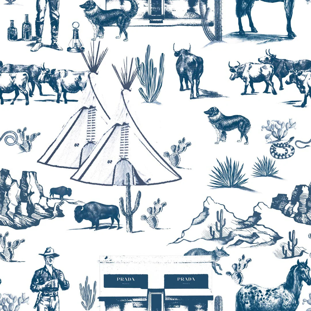 Marfa Toile Peel & Stick Wallpaper | Katie Kime Inc