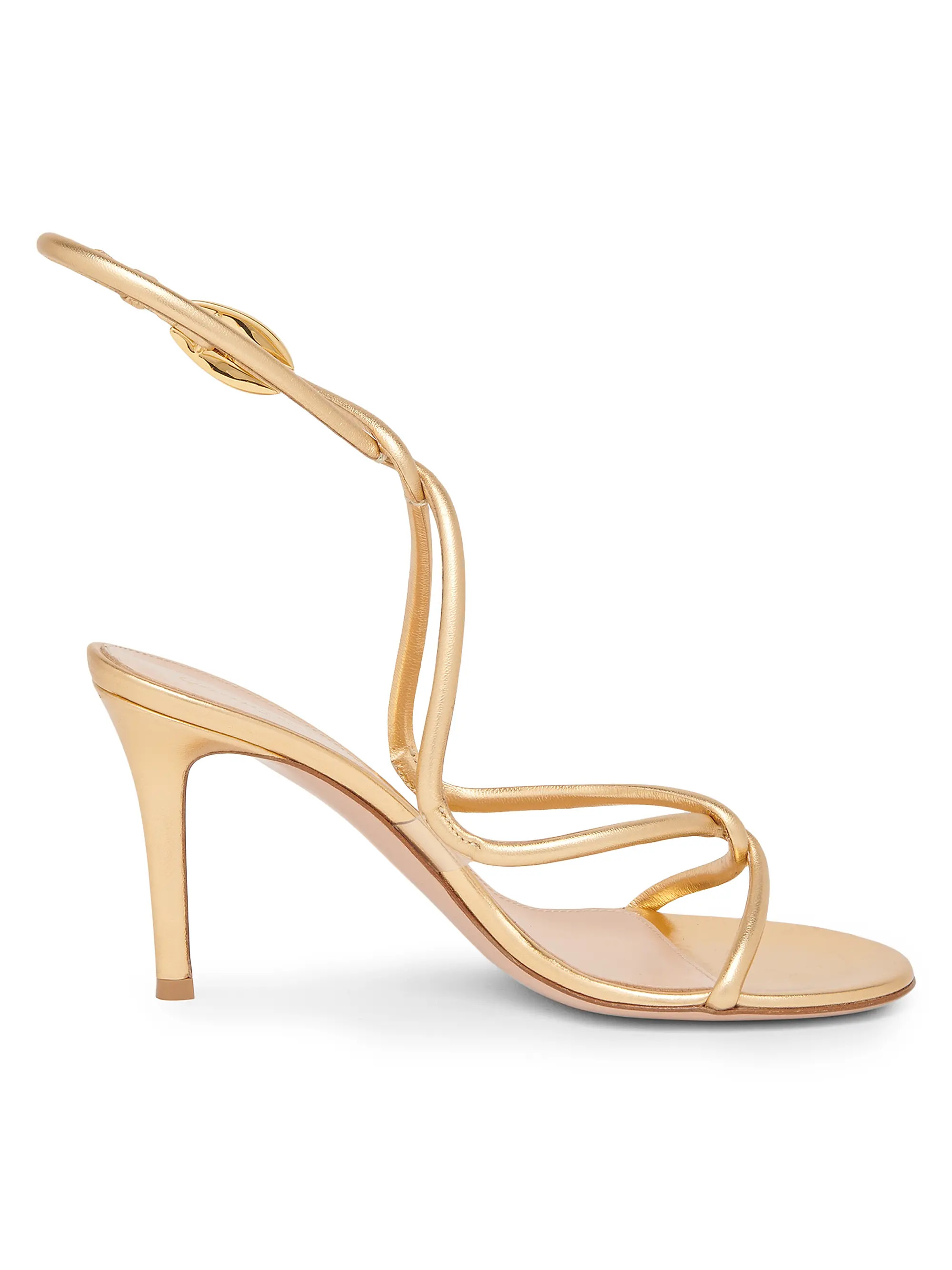 Mamba 85MM Metallic Leather Sandals | Saks Fifth Avenue