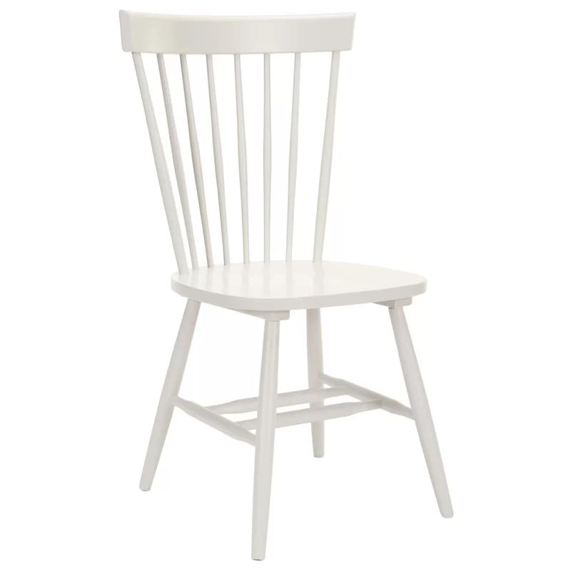 Off White Spindle Solid Wood Windsor Back Side Chair (Set of 2) | Wayfair North America