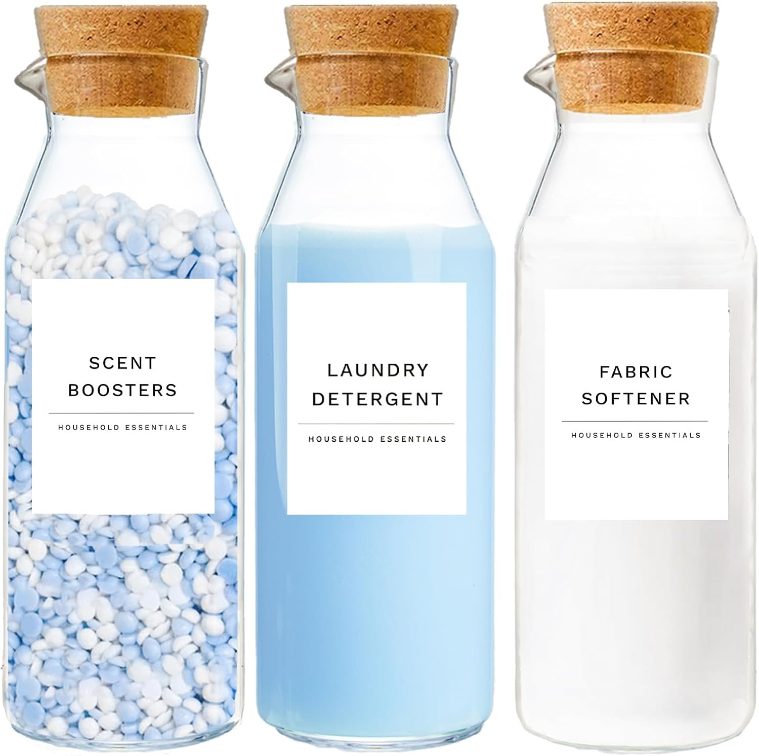 Glass Laundry Detergent Dispenser, Laundry Room Liquid Detergent Container | Amazon (US)