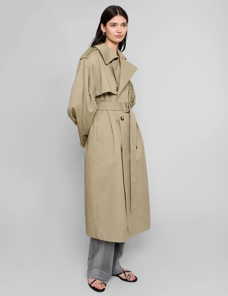 Oversized Padded Trench Coat | Pixie Market
