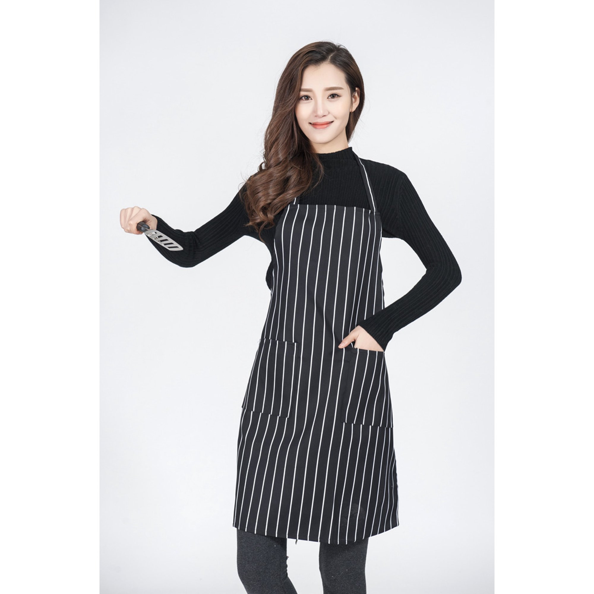 1 Piece Pack, Kitchen Apron with 2 Pockets, Cooking Apron for Women Men, Chef Aprons for Home, Co... | Walmart (US)