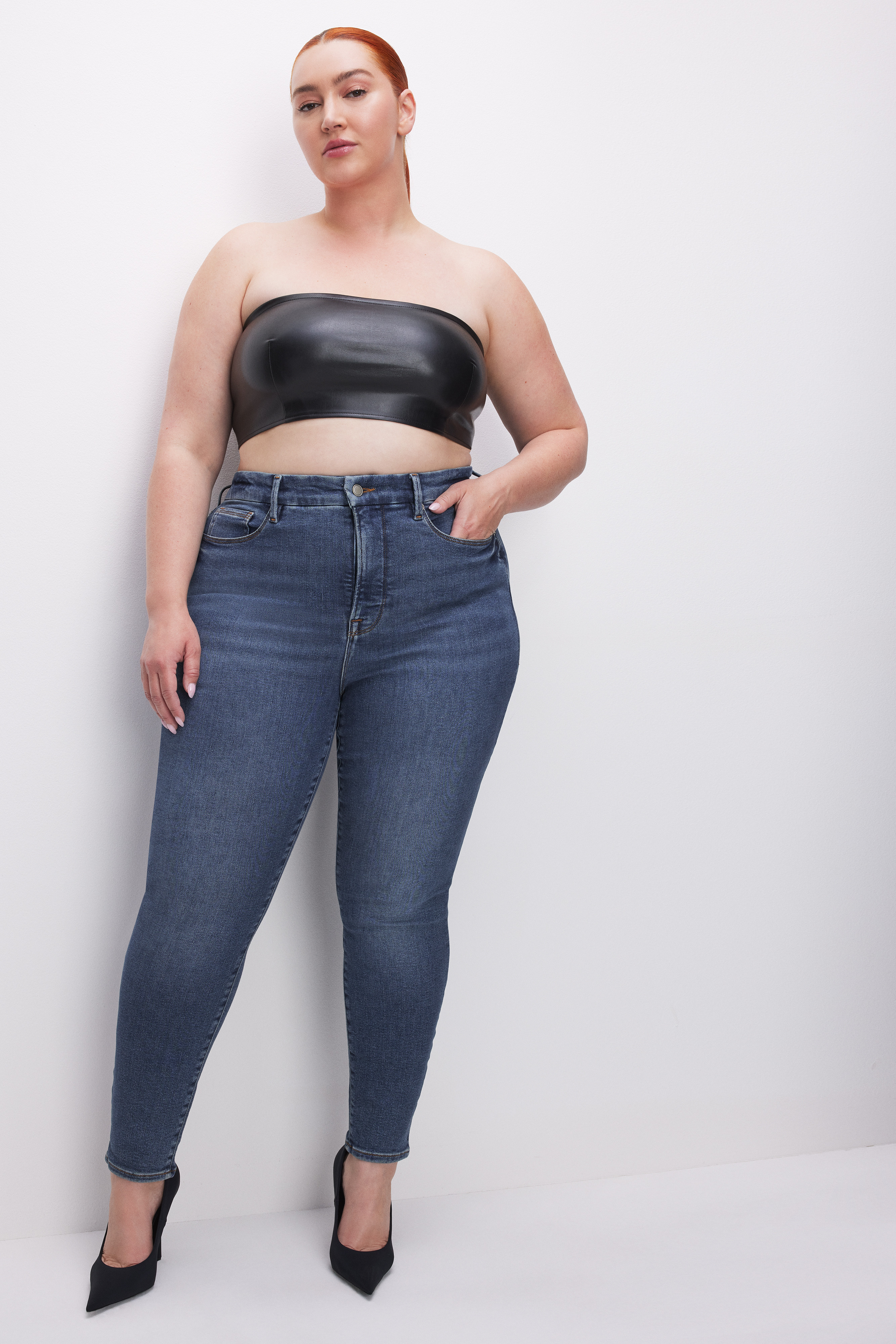 GOOD WAIST SKINNY JEANS | INDIGO522 - GOOD AMERICAN | Good American