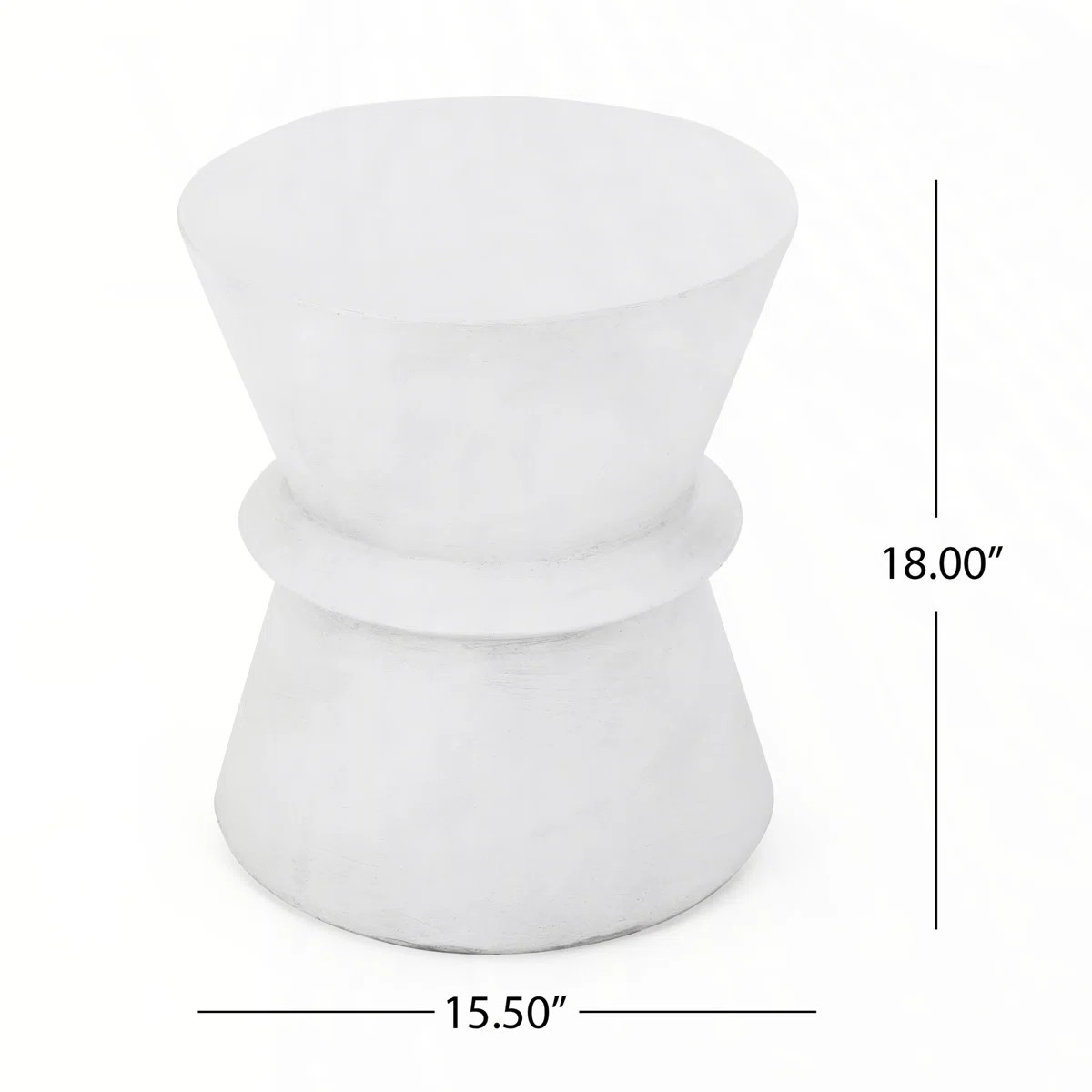 Jacqueline Outdoor Lightweight MGO Side Table with Hourglass Silhouette | Wayfair North America