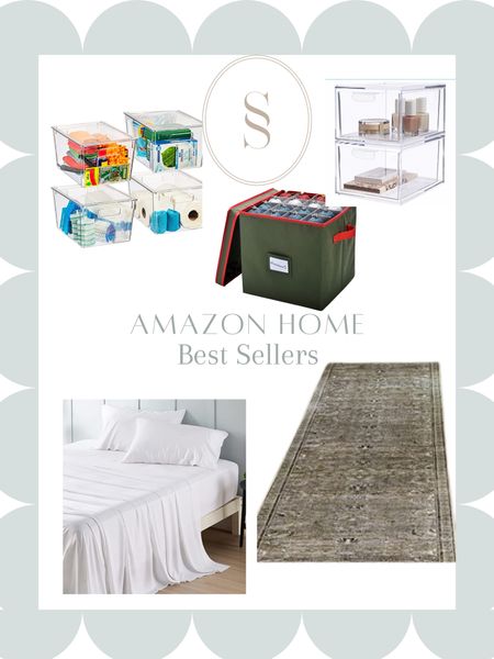 Amazon home best sellers from the month of January! These organization bins are a go to in my home! Also featured is the beautiful rug that I have in my kitchen. Last but not least is my favorite sheets from Amazon! They feel high end, but are half the price! 

#LTKhome #LTKunder100 #LTKFind