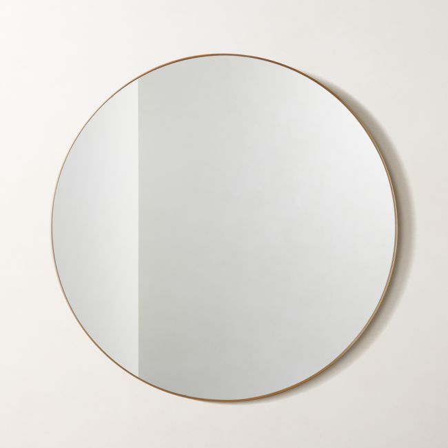 Infinity Brass Round Wall Mirror 36 | CB2