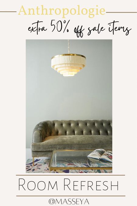Labor Day Sales | Anthropologie | This fringe pendant light is under $200! Would be great for a dining room, front entry or office. 

#LTKsalealert #LTKhome