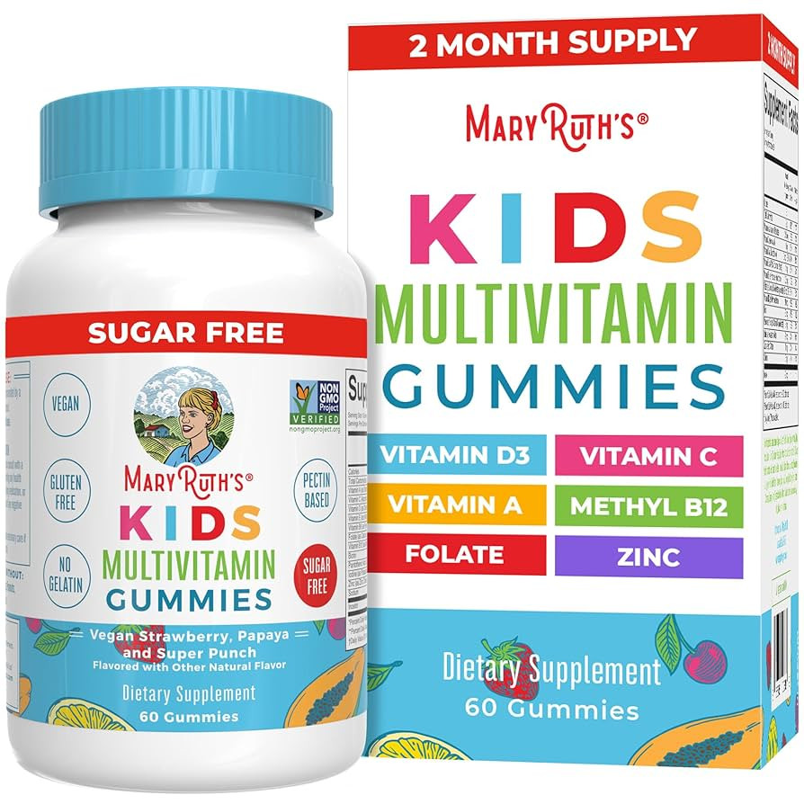 MaryRuth Organics Kids Vitamins | Multi | Sugar Free | 2 Month Supply | Kids Multivitamin Gummies... | Amazon (US)
