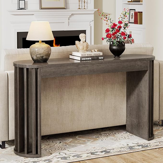 Tribesigns 59-Inch Long Console Table, Farmhouse Wooden Sofa Table Behind Couch, Narrow Entryway ... | Amazon (US)