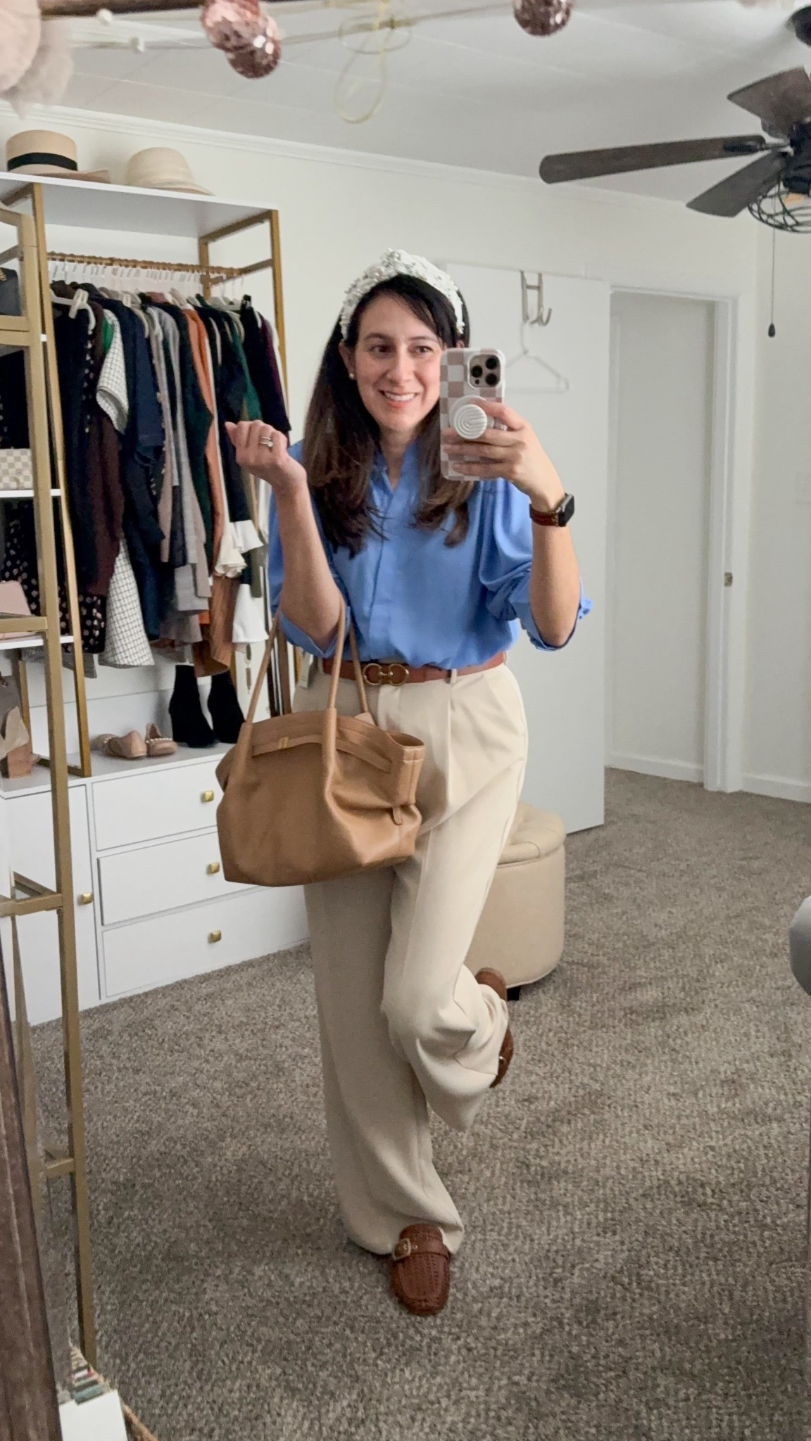 This blue puff sleeve blouse is daring in the best way! Fresh, feminine, and perfect for spring at the office. Comes in other colors too. 

#LTKootd #LTKgrwm #LTKWorkwear